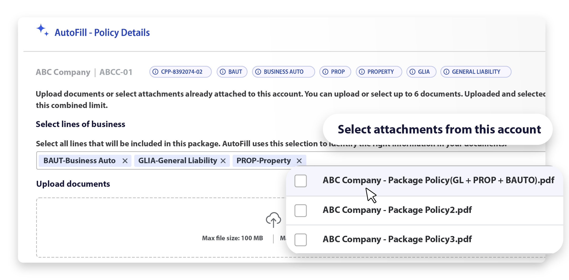Turn a carrier's PDF straight into the submission