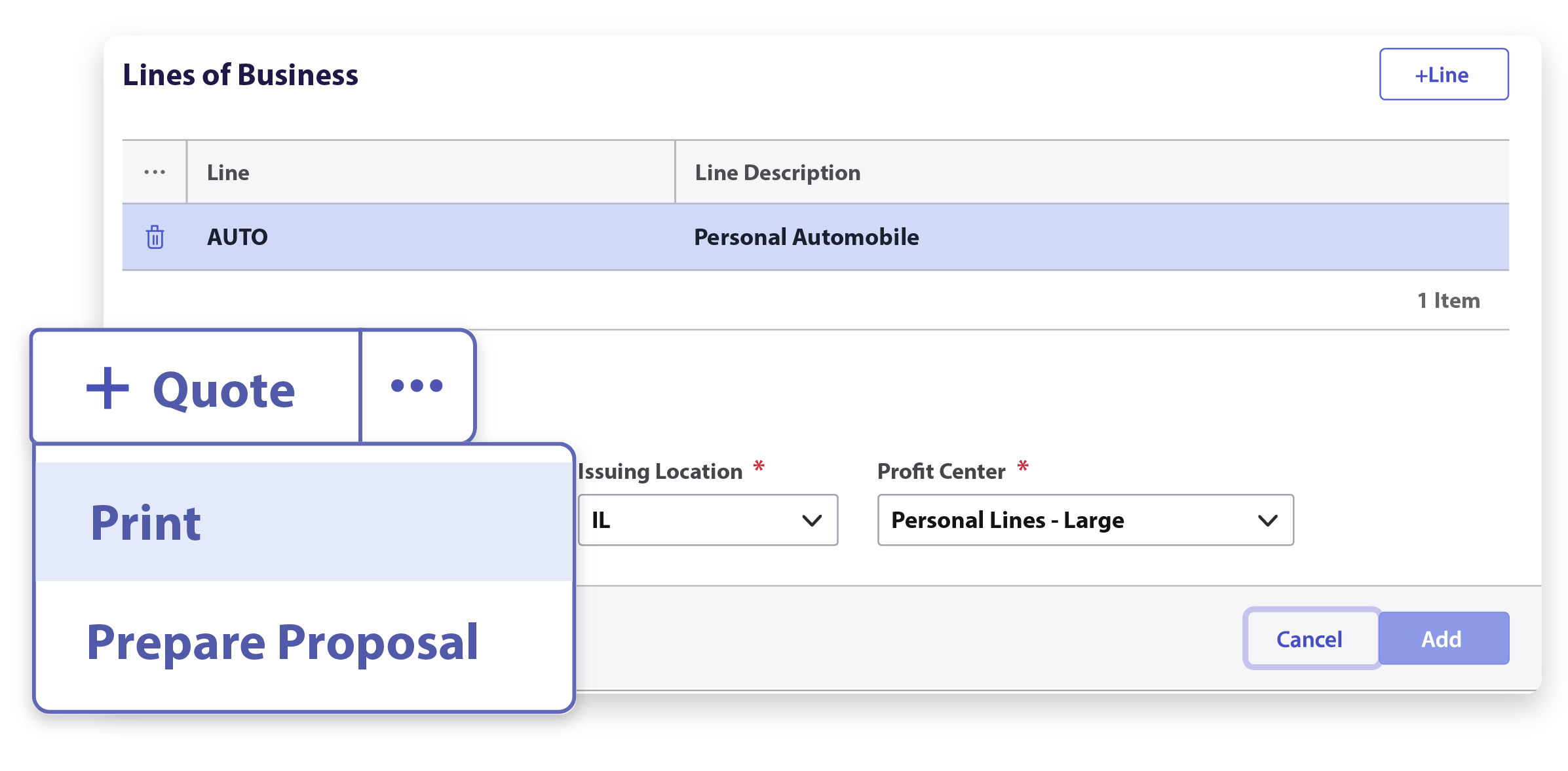 Rate a personal lines risk across your markets in one pass