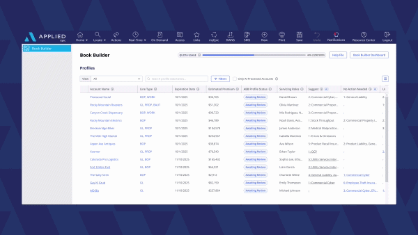 See your agency's Book Builder quota in real time