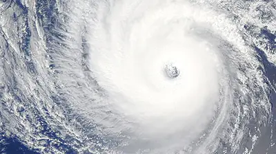 Hurricane from above
